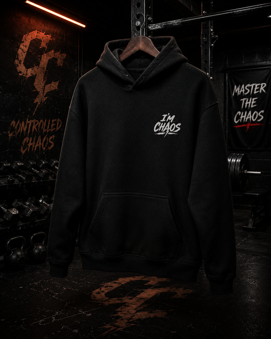 CONTROLLED CHAOS SOCIETY — “I’M CHAOS” HOODIE