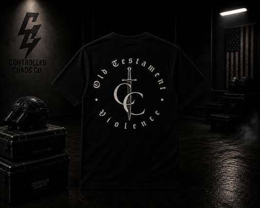 OLD TESTAMENT VIOLENCE TEE – CONTROLLED CHAOS CO.