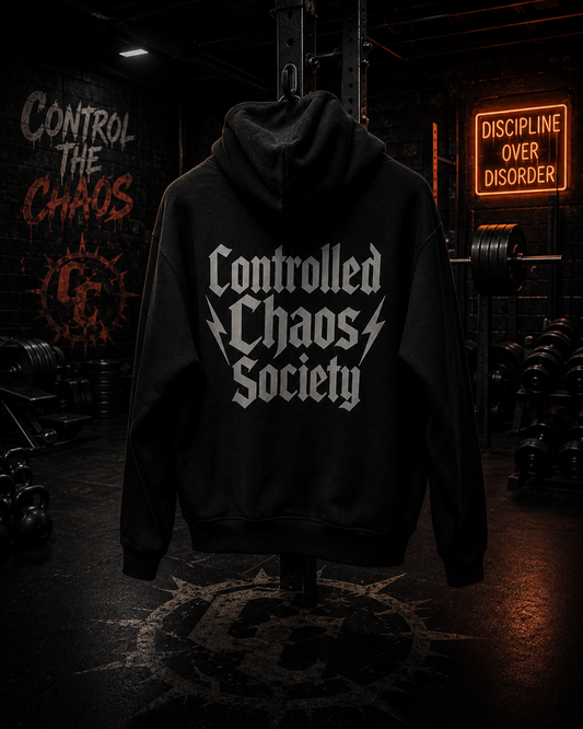 CONTROLLED CHAOS SOCIETY — “I’M CHAOS” HOODIE