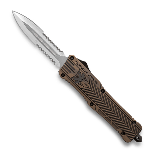Large CTK-1 Bronze Distressed (Cerakote) - Dagger 2 Side Serrated